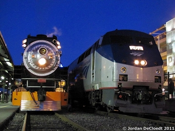 Washing the train